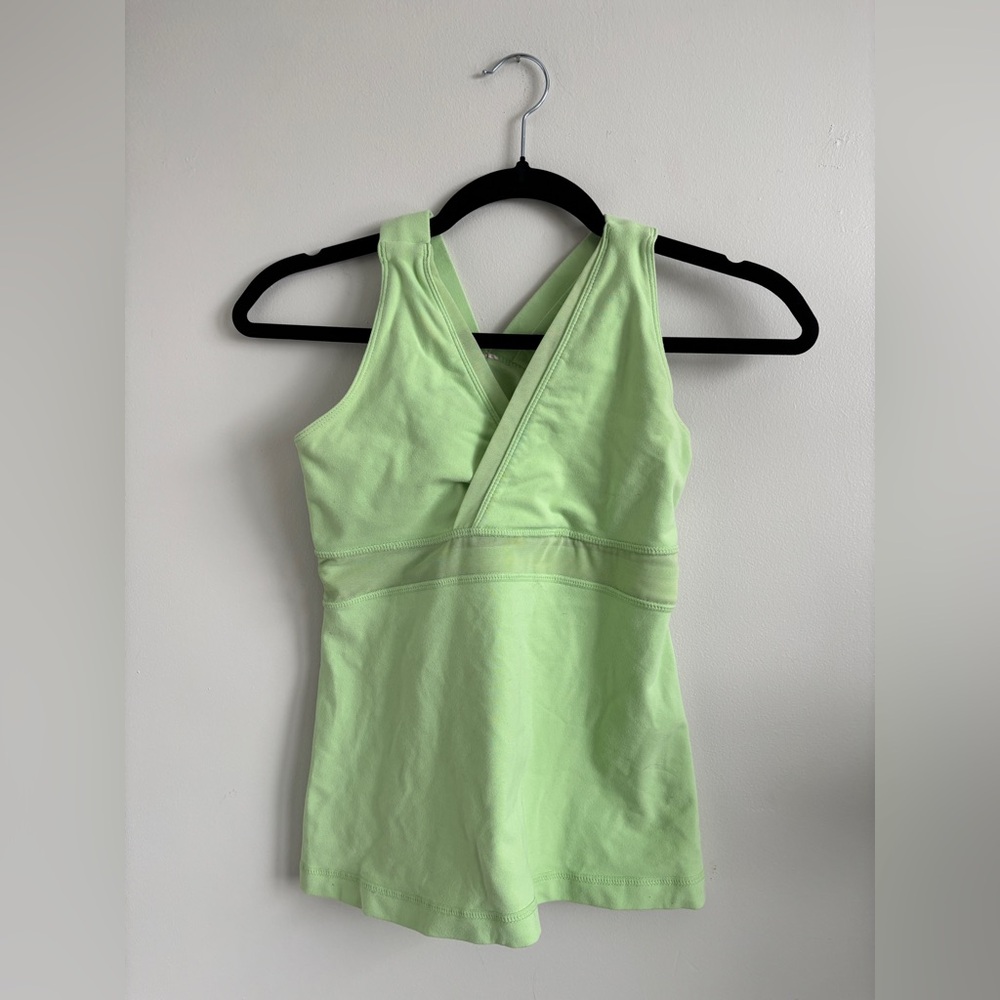 lululemon athletica Light Green Wrap Tank Top